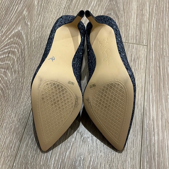 Jessica Simpson Sparkly Grey Lace 3” High Heels - size 7 - Picture 4 of 7